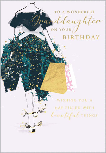Picture of WONDERFUL GRANDDAUGHTER BIRTHDAY CARD